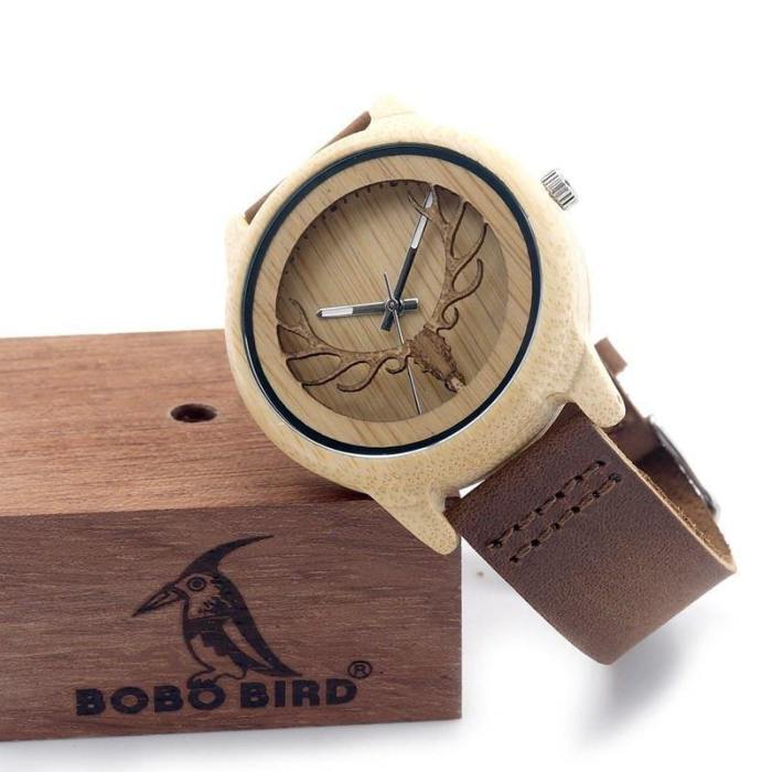 Bobo Bird™ Exclusive: Deer Wooden Watch V1