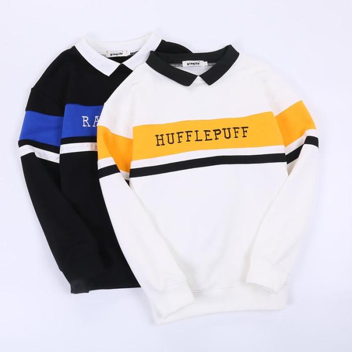 Harry Potter Four College Sweater Hufflepuff Ravenclaw Slytherin Cosplay Sweatshirts