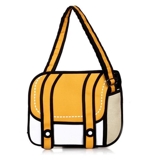 2D Cartoon Messenger Bag
