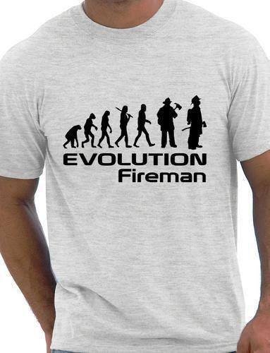 Evolution Of A Fireman T-Shirt