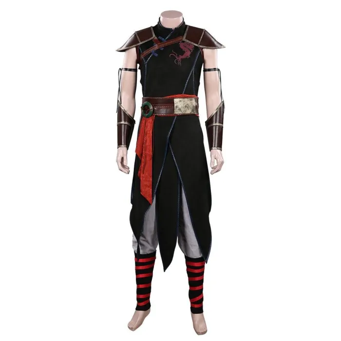 Movie Mortal Kombat  Kung Lao Outfits Halloween Carnival Suit Cosplay Costume
