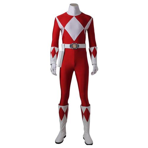 Mighty Morphin Power Rangers Red Ranger Cosplay Costume