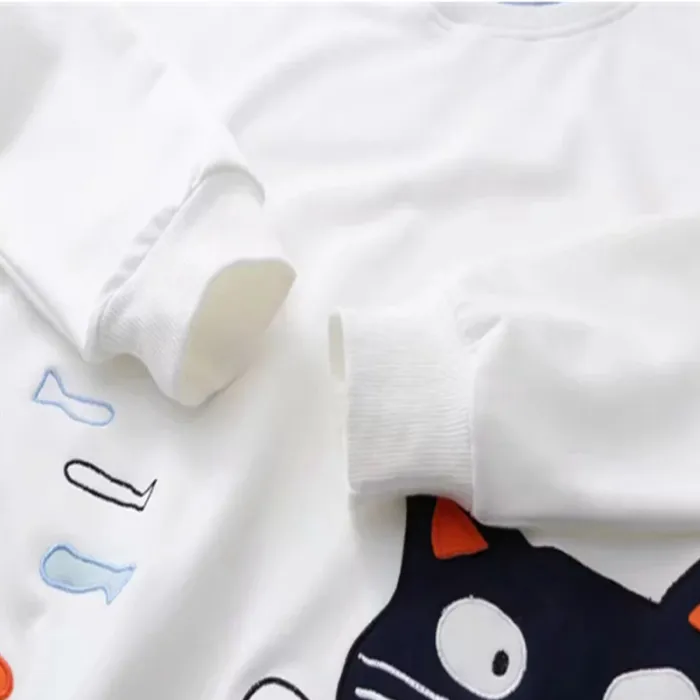 Cat Fish Fake Two-Piece Sweatshirt