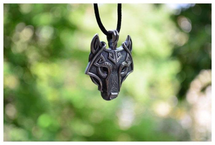 Norse Wolf Vikings Necklace