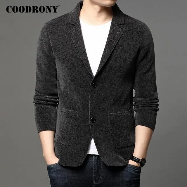 Men Business Knitwear Autumn Winter Warm Cardigan
