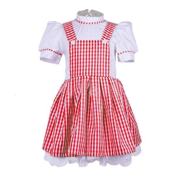 Girls Maid Wizard Of Oz Dorothy Halloween Fancy Dress Up Costume Outfit Halloween Party Cosplay For Kid Children