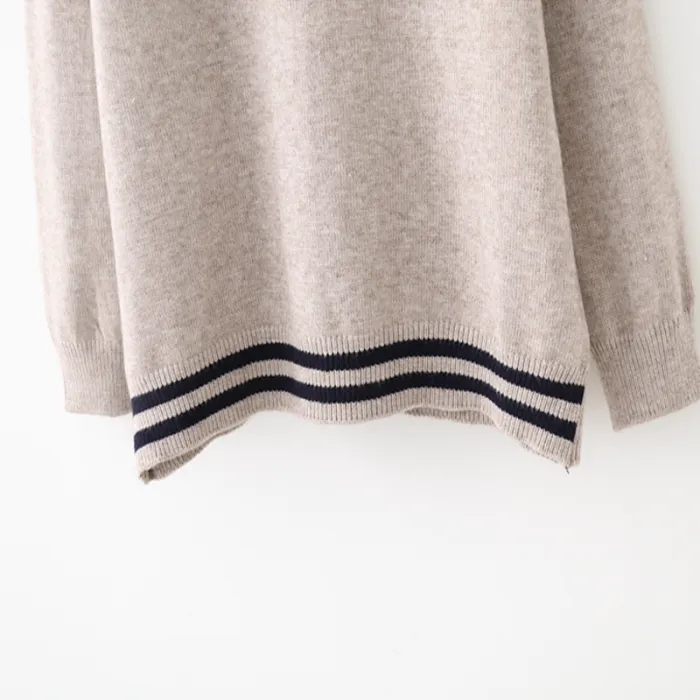 Cat Embroidery Cardigan Sweater