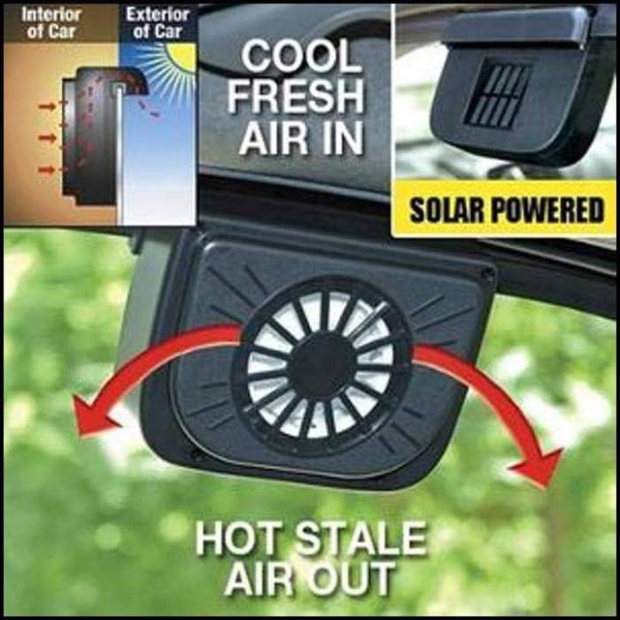 Solar Power Auto Cooling Fan
