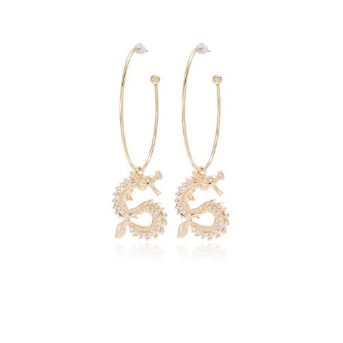 On-Trend Dragon And Snake Earrings