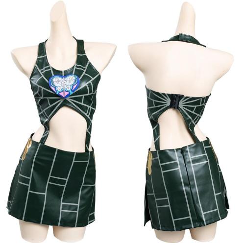 Anime Jojo‘S Bizarre Adventure Stone Ocean Jolyne Cujoh Skirt Outfits Halloween Carnival Suit Cosplay Costume