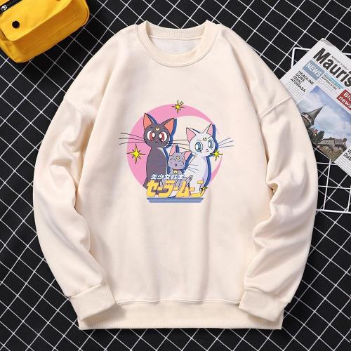 Sailor Moon Men'S Hoodie Anime Clothing Creativity Loose Sportswears Fashion Autumn Sweatshirts Comfortable Crewneck Hoodys Tops