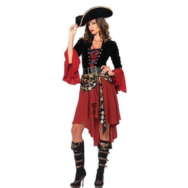Female Pirates Of The Caribbean Captain  Role-Playing Clothing