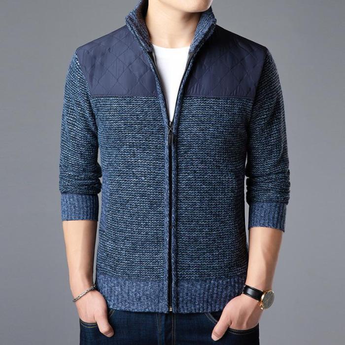 Men'S Fashion Knitting Casual Warm Coat