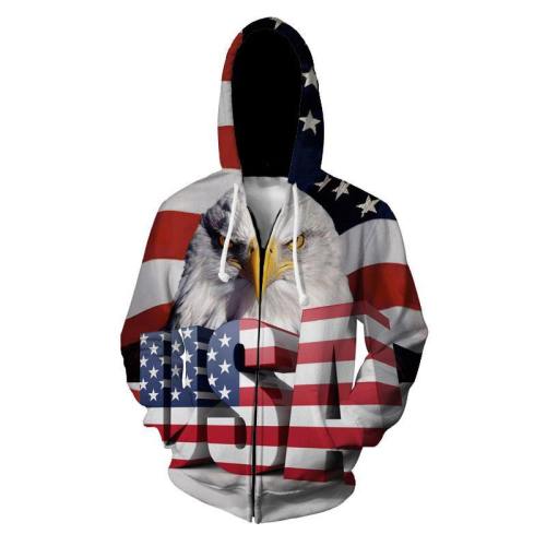 Big Usa Eagle 3D Hoodie