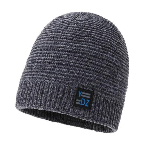 Fashion Solid Stripe Windproof Knitted Cap