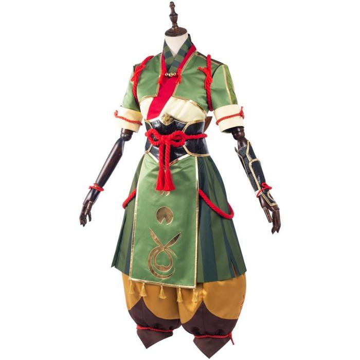 Monster Hunter Rise Yomogi Dress Halloween Carnival Suit Cosplay Costume