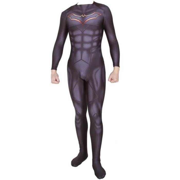 Superhero Rebirth Bruce Wayne Bodysuit Suit Jumpsuit Cosplay Costume