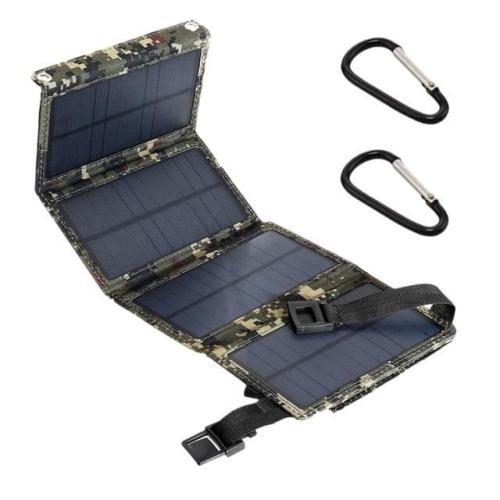 Solar Powered Foldable Usb Phone Charger
