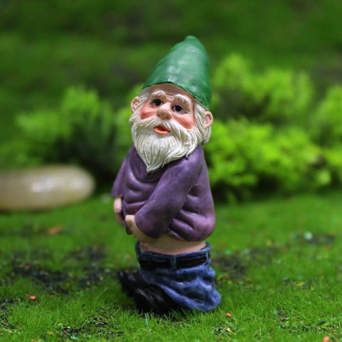 Garden Drunk Santa Claus Gnomes Miniature Ornaments Statues Set Decor