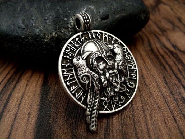 Raven Viking Necklace