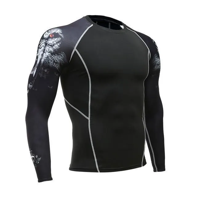 Breathable Long Sleeve Sports Rashgard Gym Cycling Clothing
