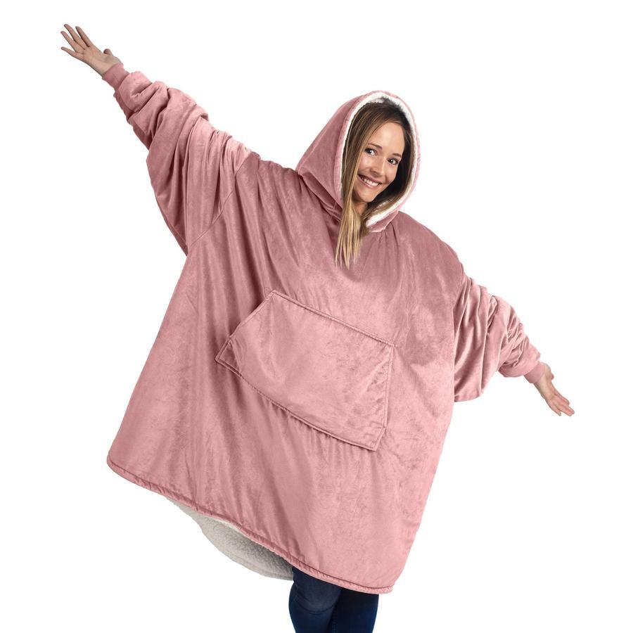Oversized Sherpa Blanket Sweatshirt