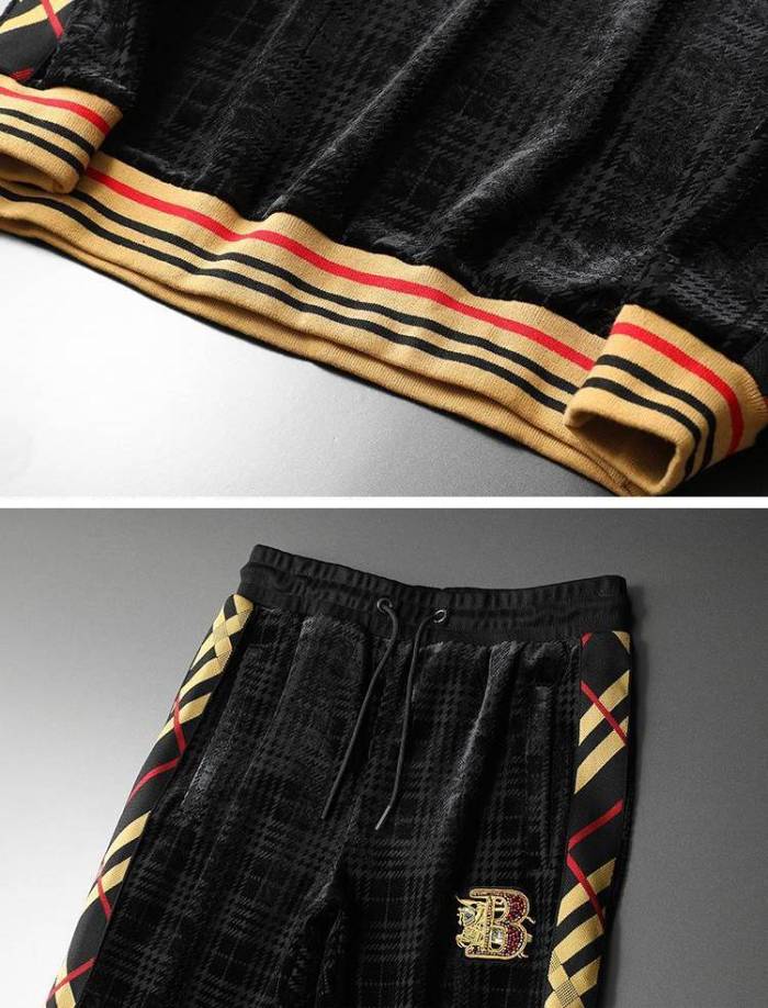Men'S Casual Sports Suit Hiphop Two-Piece Set Streetwear