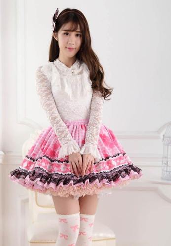 Pink Ruffled Princess Skirt