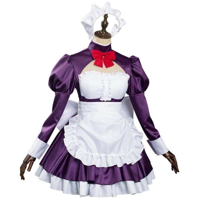Anime High-Rise Invasion Maid-Fuku Kamen Maid Dress Outfits Halloween Carnival Suit Cosplay Costume