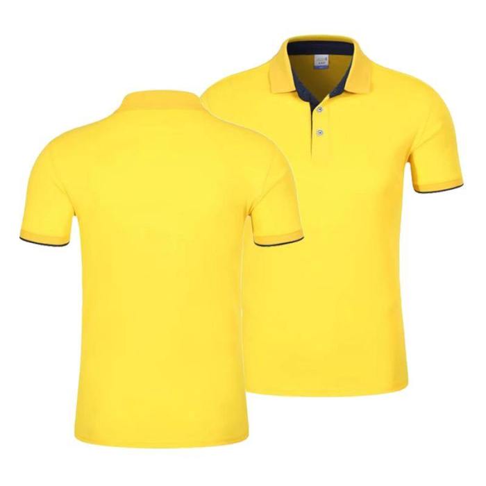 Men'S Breathable Multicolor Casual Cotton Polo Tops