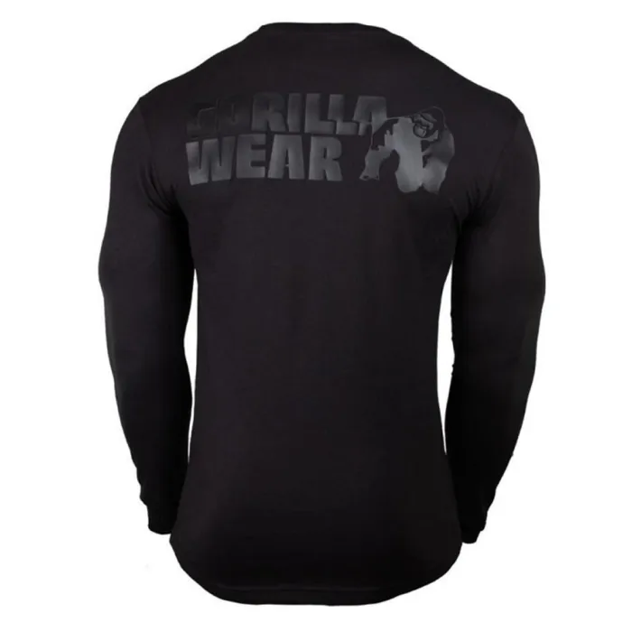 Casual Long Sleeve Cotton T-Shirt Men Gym Fitness Bodybuilding Workout