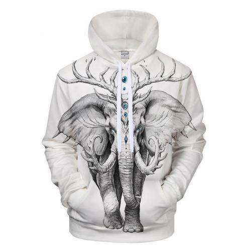 Majestic Elephant 3D Sweatshirt, Hoodie, Pullover