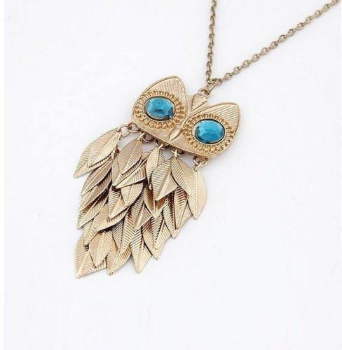 Elegant Long Owl Necklace