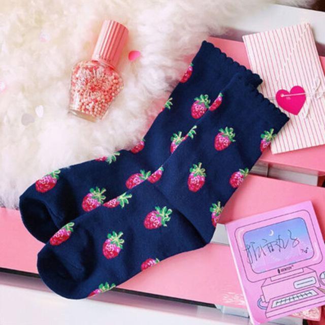 Strawberry Milk Socks