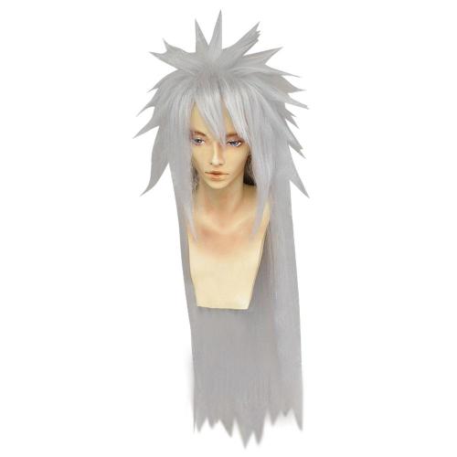 Shippuuden Jiraiya From Naruto Halloween Silver Grey Cosplay Wig