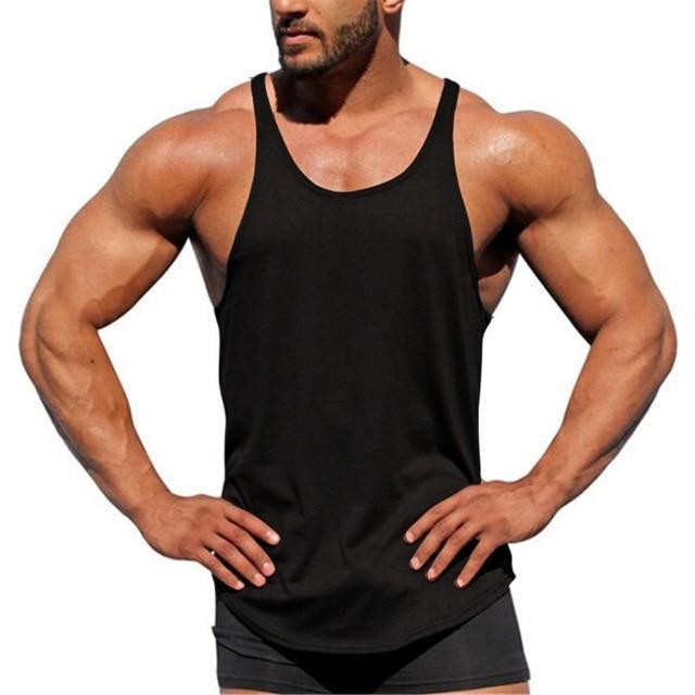 Gyms Tank Top Summer Brand Cotton Sleeveless Shirt