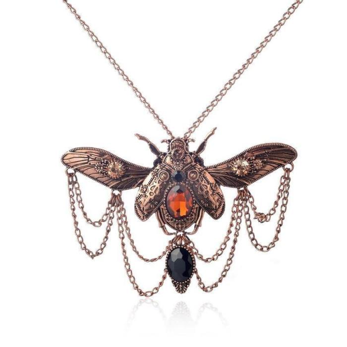 Steampunk Beetle Necklace