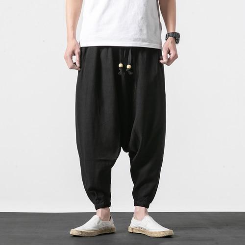 Men Wide Legs Pants Baggy Pants Hiphop Joggers Streetwear
