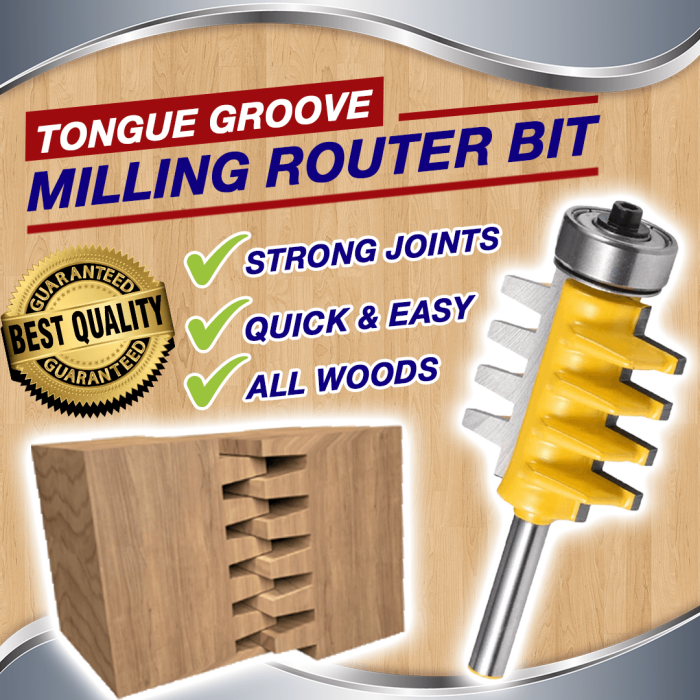 Tongue Groove Milling Router Bit