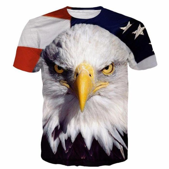 Exclusive: Eagle Usa Flag 3D T-Shirt