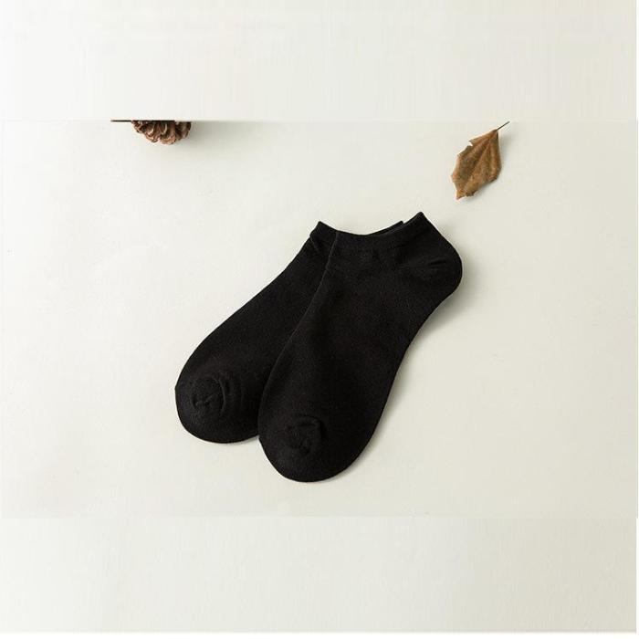 Men'S Solid Color Knit Socks