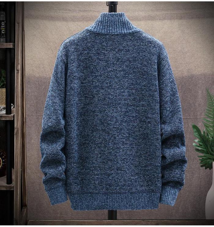 Men'S Knitted Thicken Sweater Casual Cardigan