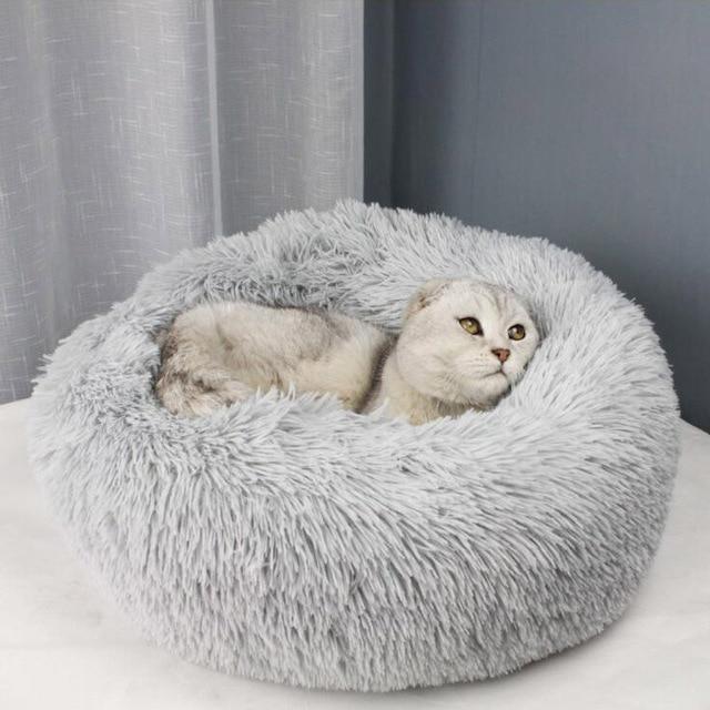 Comfy Warm Plush Round Bed | Pet Beds For Dogs/Cats