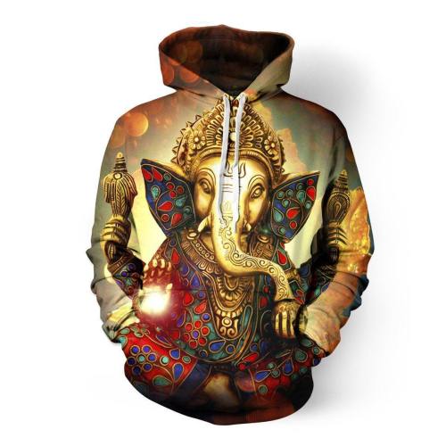 Ganesha Lights 3D Hoodie