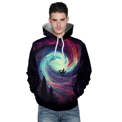 Alien Vortex 3D Logo Hoodie For Men Sweatshirt
