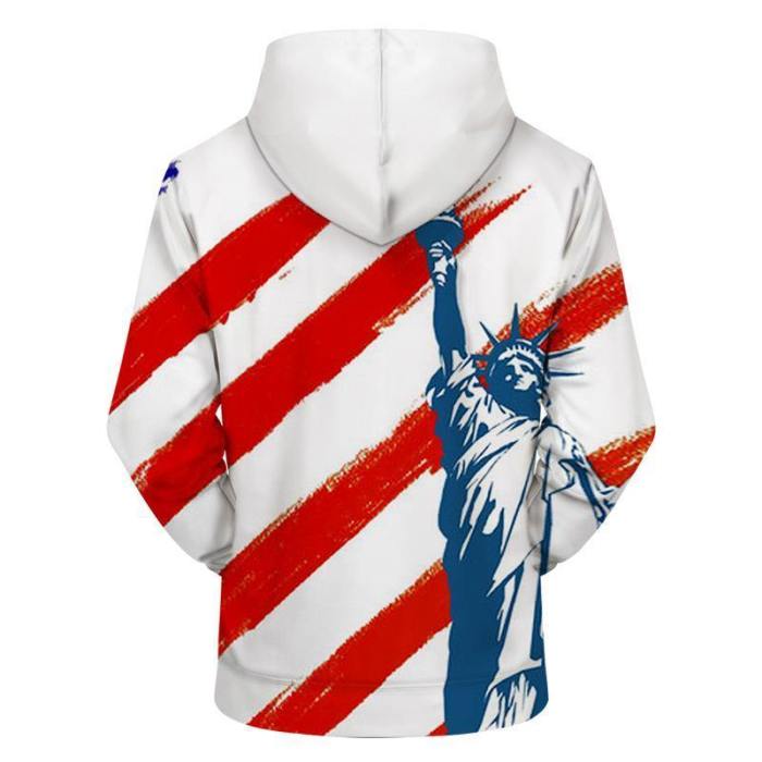 Lady Liberty 3D - Sweatshirt, Hoodie, Pullover