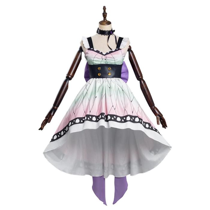 Demon Slayer Kochou Shinobu Lolita Dress Halloween Carnival Suit Cosplay Costume