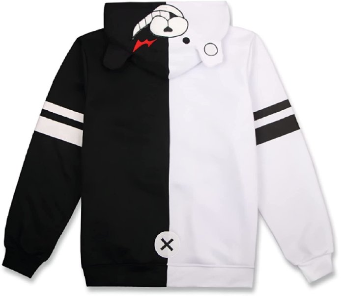 Anime Danganronpa Monokuma Warm Thicken Cosplay Unisex 3D Printed Hoodie Sweatshirt Jacket With Zipper