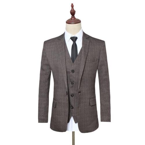 Men'S Luxury Wool Suits (Jacket+Pants+Vest)