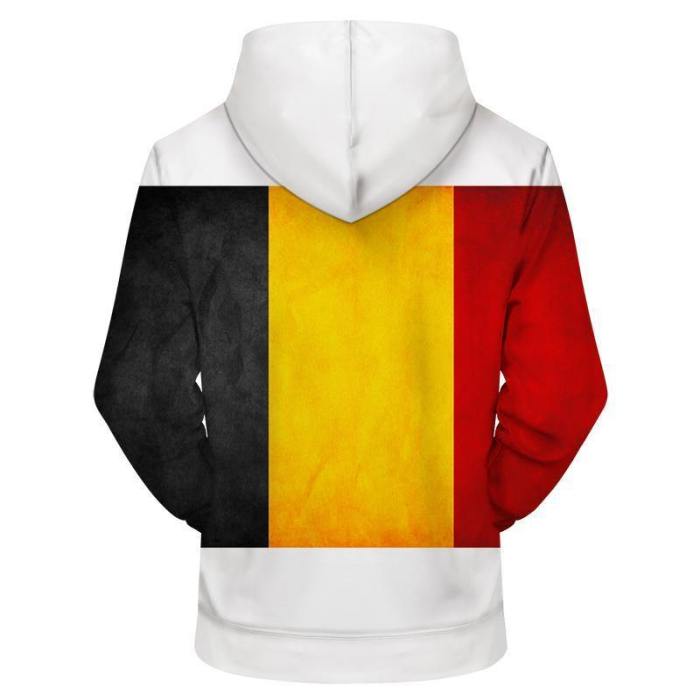 Belgium Flag 3D - Sweatshirt, Hoodie, Pullover